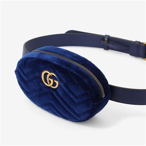 gucci belt bag velvet blue|gg purse.